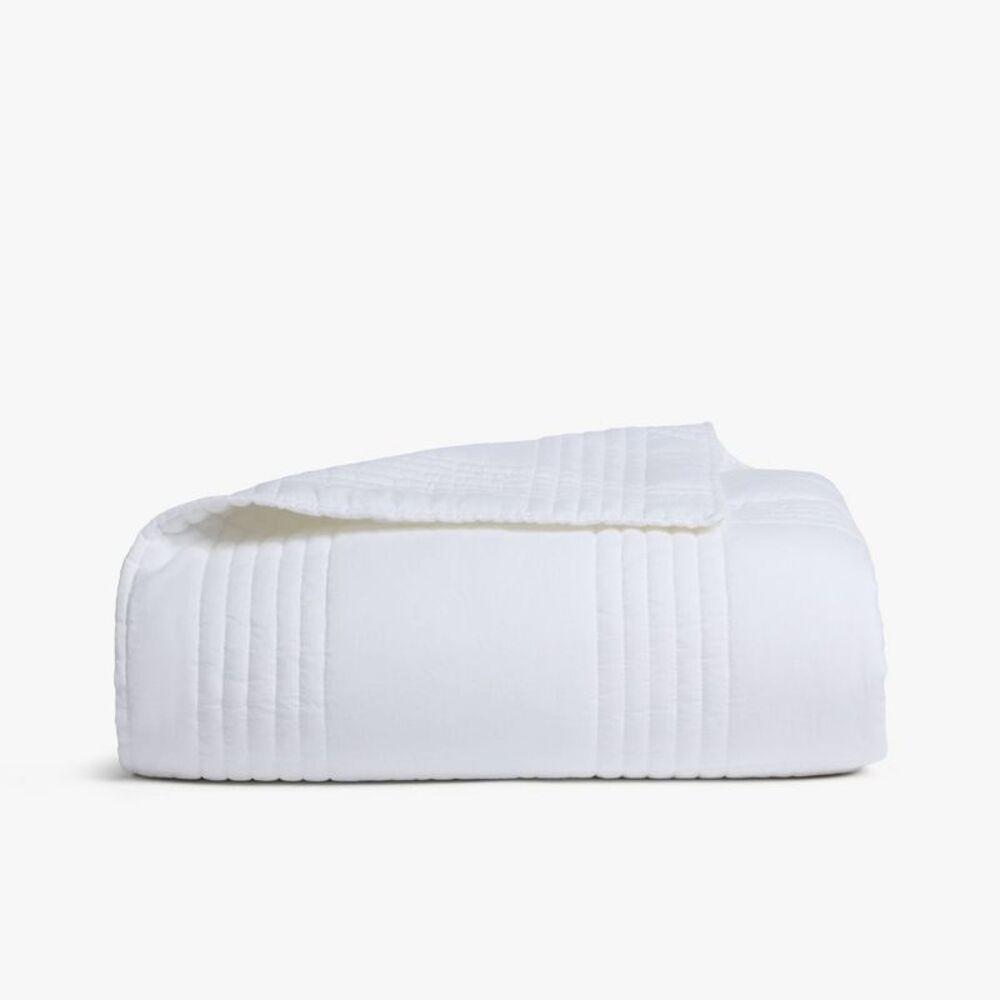 Parachute - King/California King Relaxed Linen Quilt White - P White